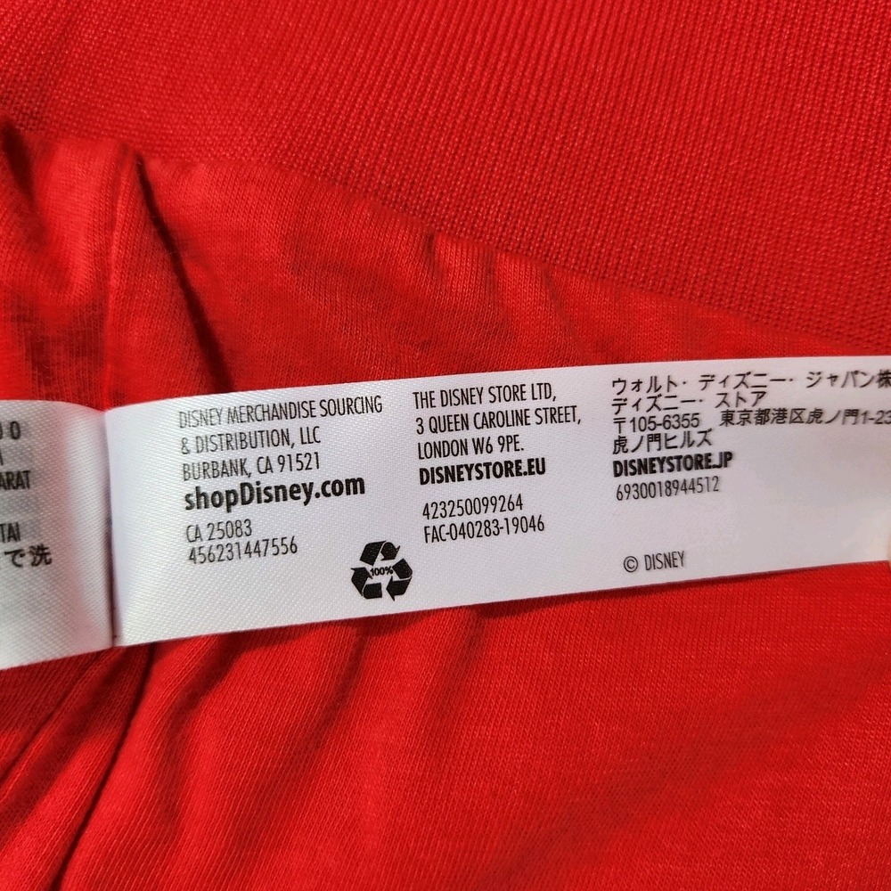 Disney Mickey Mouse 1928 Burbank CA Track Jacket Sz XL Red Full Zip Embroidered - Picture 9 of 14